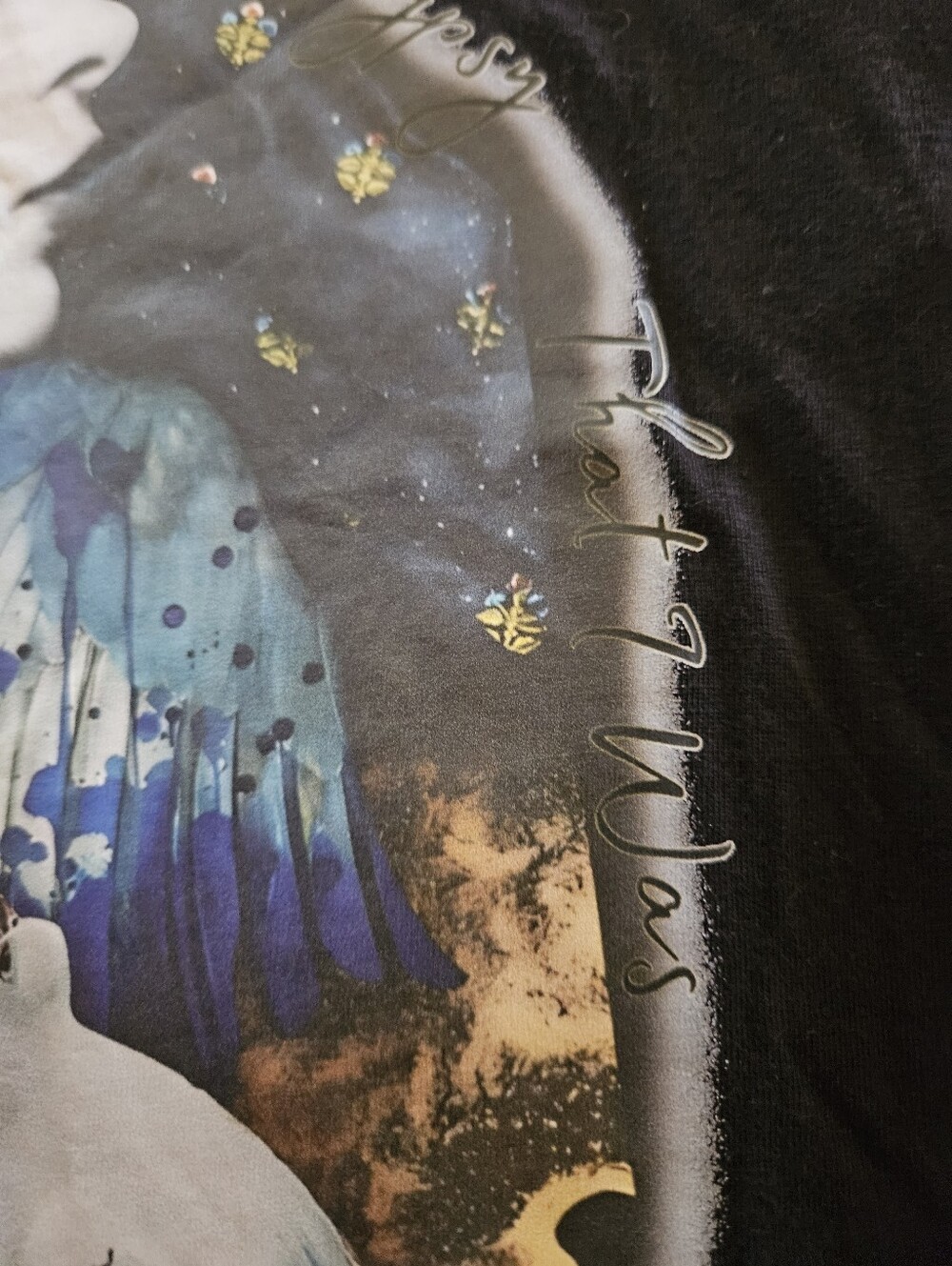 Stevie Nicks Black Tee with Multicolor Portrait. - Picture 5 of 8